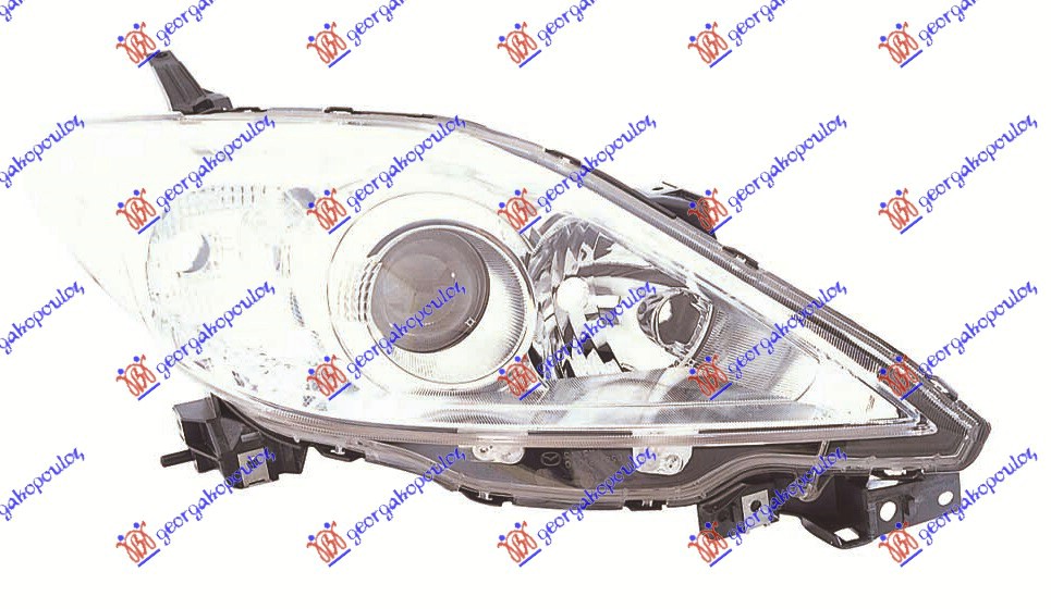 HEAD LAMP ELECTRICAL (CHROME) 2008- (DEPO)
