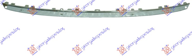REAR BUMPER BAND W/CHROME MOULDING (W/PDS)