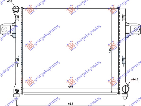 RADIATOR 3.0 DIESEL CRD (590x515x37)