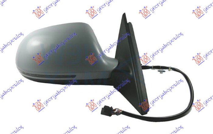 DOOR MIRROR ELECTRICAL HEATED FOLDABLE PRIMED (W/SIDE LAMP & MEMORY) -2010 (ASPHERICAL GLASS)