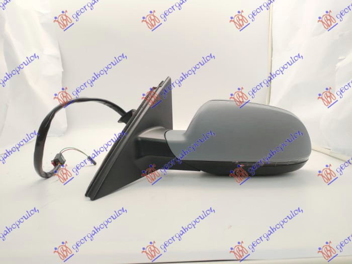 DOOR MIRROR ELECTRICAL HEATED FOLDABLE PRIMED (W/SIDE LAMP) 2010- (ASPHERICAL GLASS)