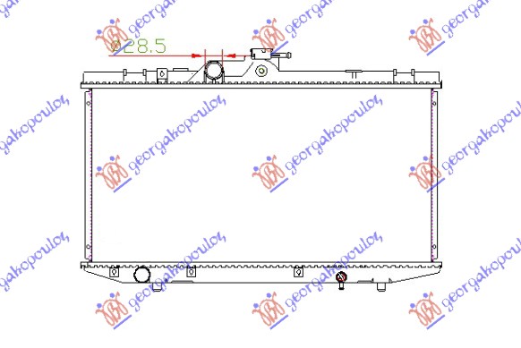 RADIATOR 1.0-1.3 PETROL (638x320)
