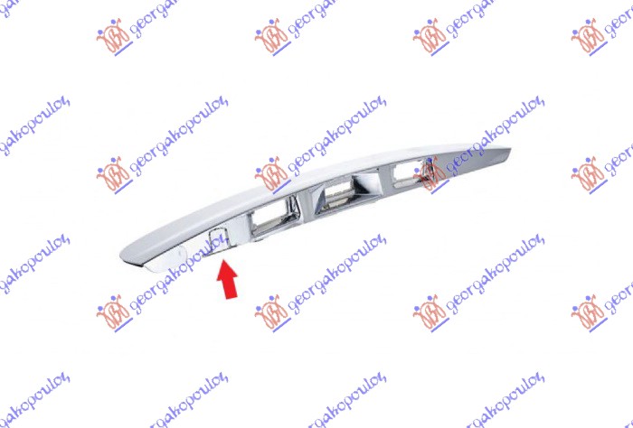 TAIL GATE MOULDING CHROME (W & W/O CAMERA)