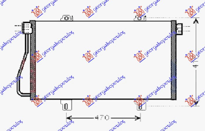 CONDENSER 1.9-2.5 DCI DIESEL 2002-2003 (730x378x16)