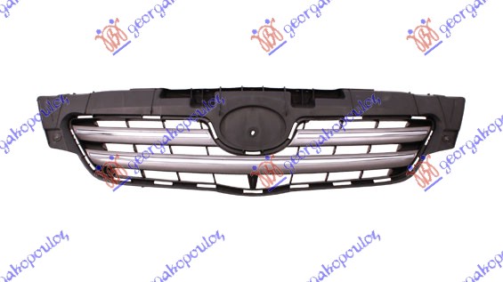GRILLE COMPLETE W/BLACK/CHROME MOULDINGS