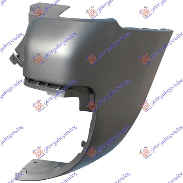 REAR BUMPER END BLACK (DOUBLE DOOR)
