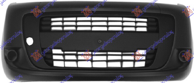 FRONT BUMPER QUBO (W/O FOG LAMP HOLES) (PRIMED)