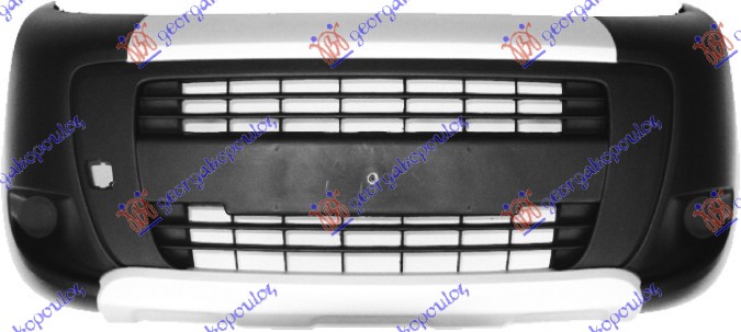 FRONT BUMPER FIORINO COMBI (W/O FOG LAMP HOLES) (SILVER BAND & SILVER SPOILER)