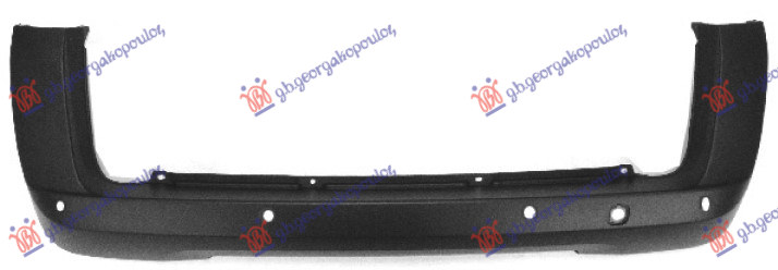 REAR BUMPER (SINGLE TAIL GATE) (W/4 PDC) (NATURAL POWER) (A QUALITY)