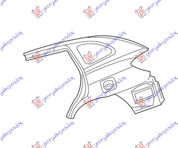 REAR FENDER 5D (ORIGINAL)