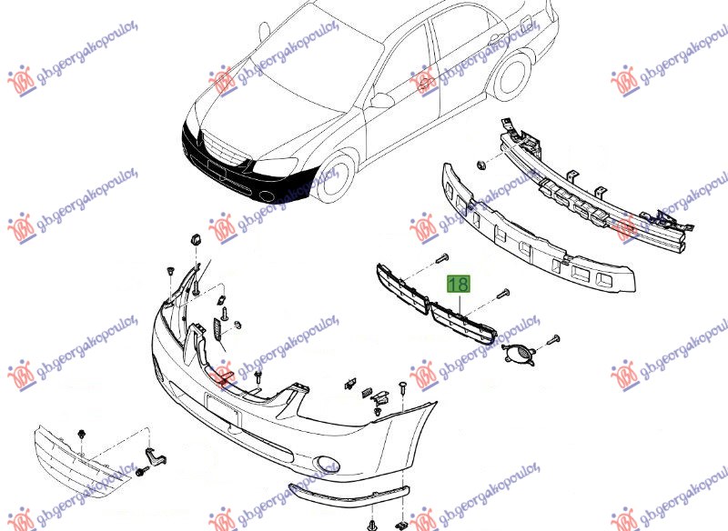 FRONT BUMPER GRILLE
