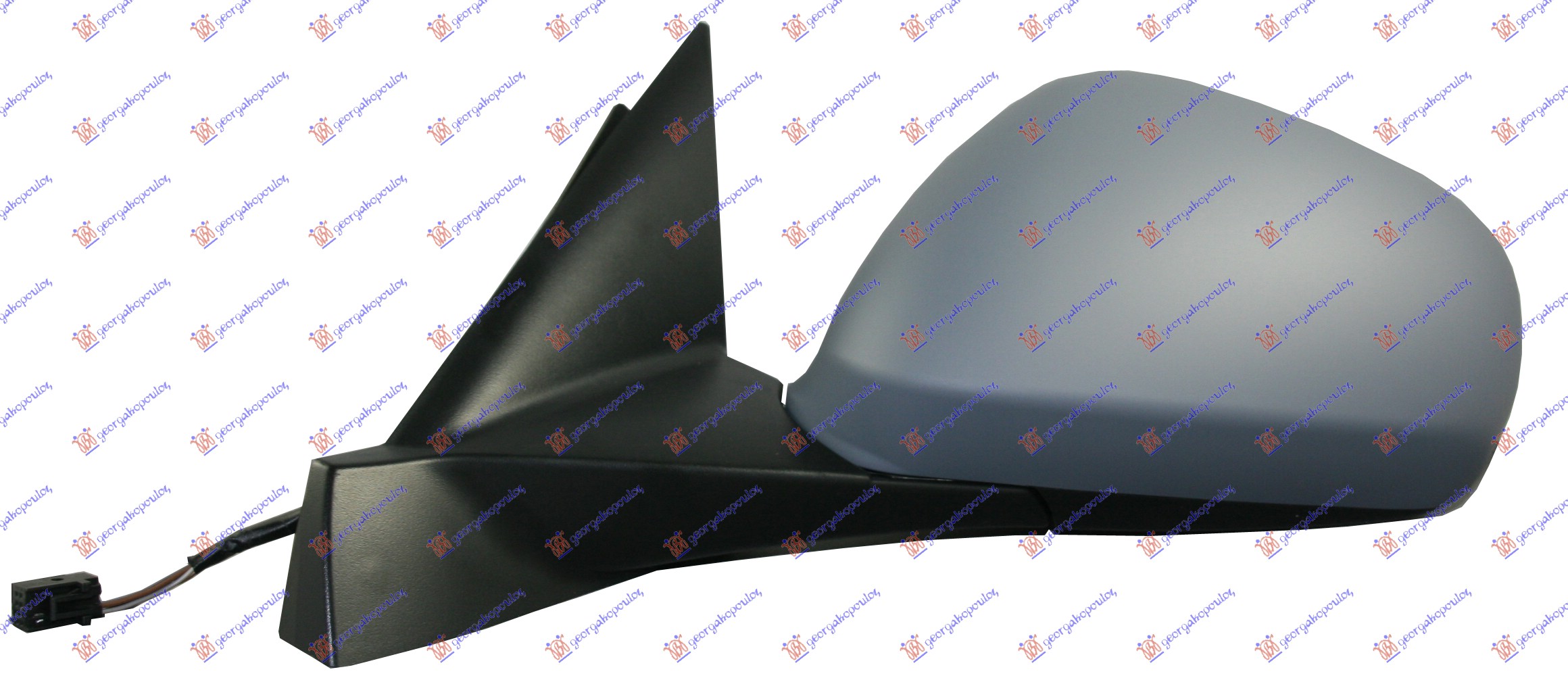 DOOR MIRROR ELECTRICAL HEATED PRIMED (ASPHERICAL GLASS) (A QUALITY)
