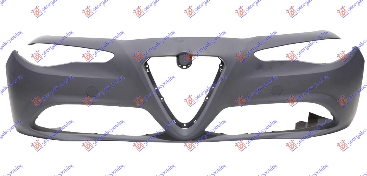 FRONT BUMPER PRIMED (W/CUTTING MARKS FOR PDC & WASHER HOLES)