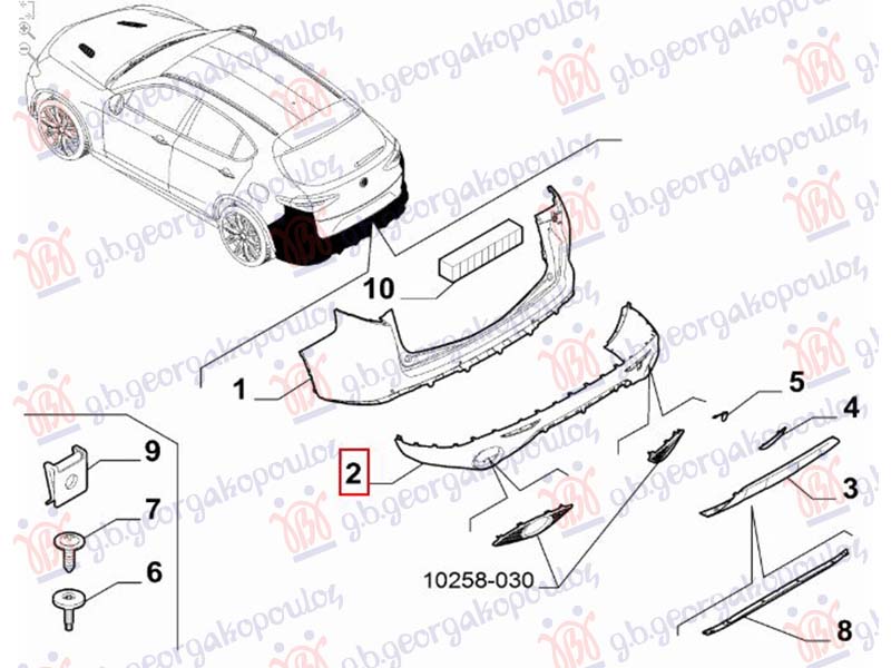 REAR BUMPER LOWER (ORIGINAL)