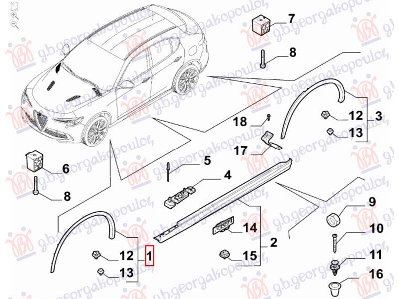 FRONT FENDER FLARE (ORIGINAL)