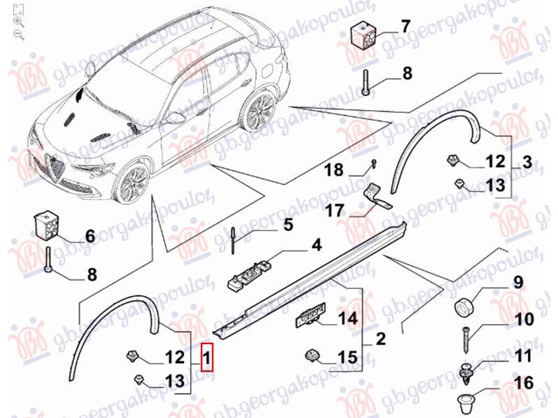 FRONT FENDER FLARE (ORIGINAL)