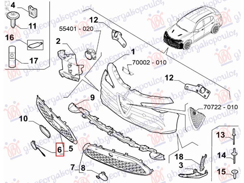 TOW HOOK COVER FRONT (ORIGINAL)