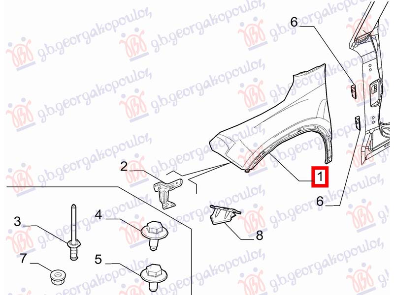 FRONT FENDER (ORIGINAL)