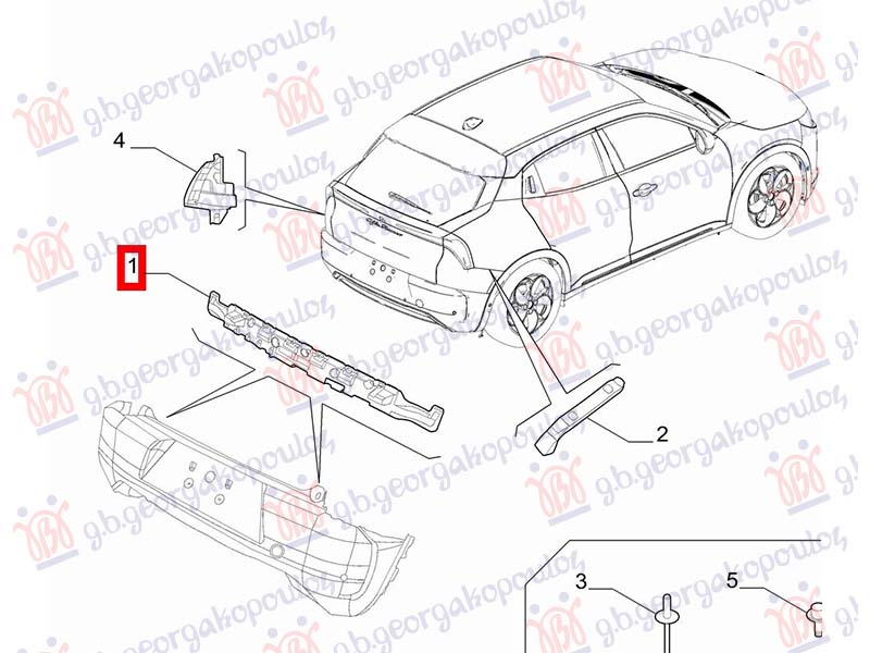 REAR BUMPER BRACKET (ORIGINAL)