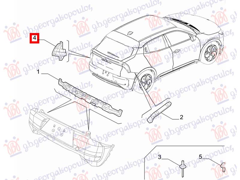 REAR BUMPER BRACKET (ORIGINAL)
