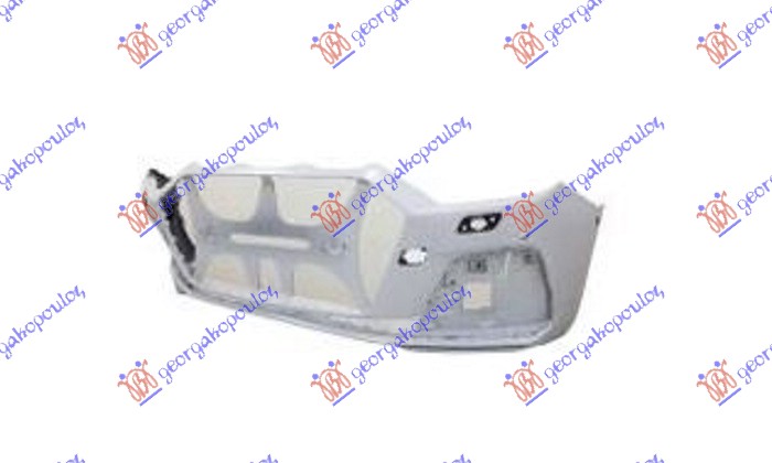 FRONT BUMPER PRIMED (W/4 PDC & WASHER HOLES)