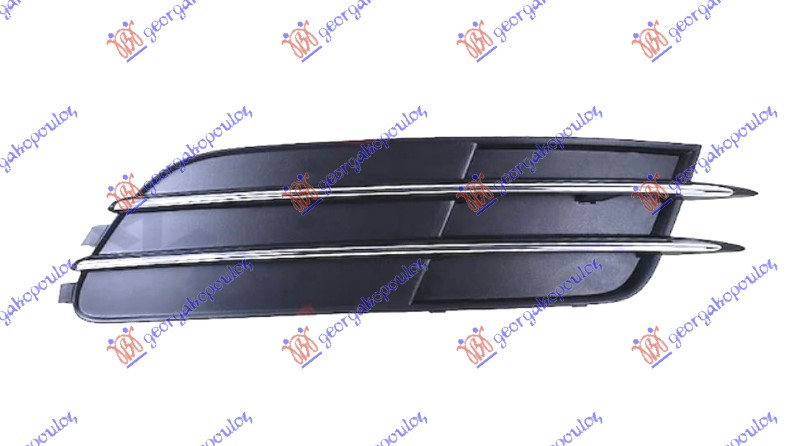 FRONT BUMPER GRILLE (W/O FOG LAMP HOLE) (W/ CHROME MOULDING)