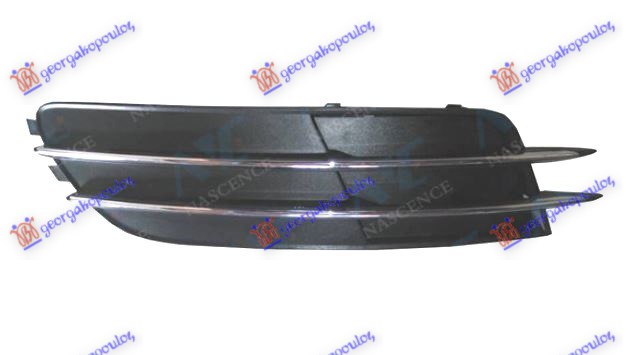 FRONT BUMPER GRILLE (W/O FOG LAMP HOLE) (W/ CHROME MOULDING)