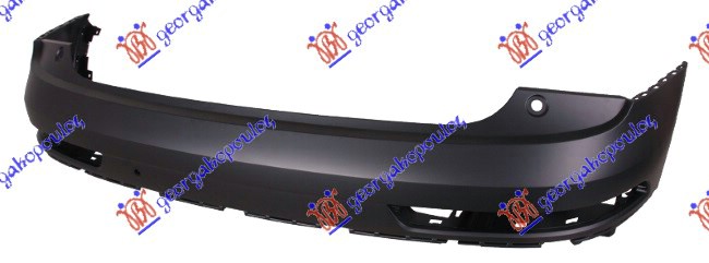 REAR BUMPER UPPER PRIMED (W/2 PDC) (A QUALITY)