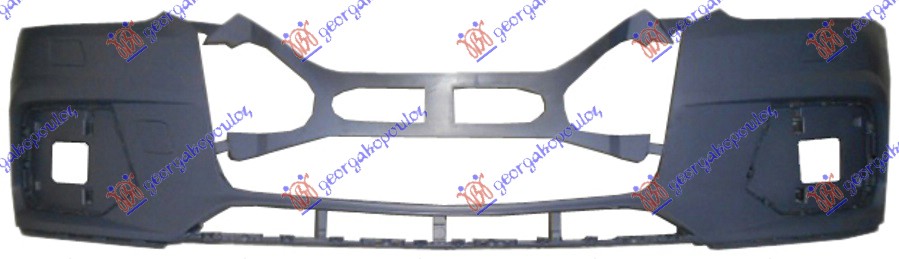 FRONT BUMPER PRIMED (W/WASHER HOLES) (A QUALITY)