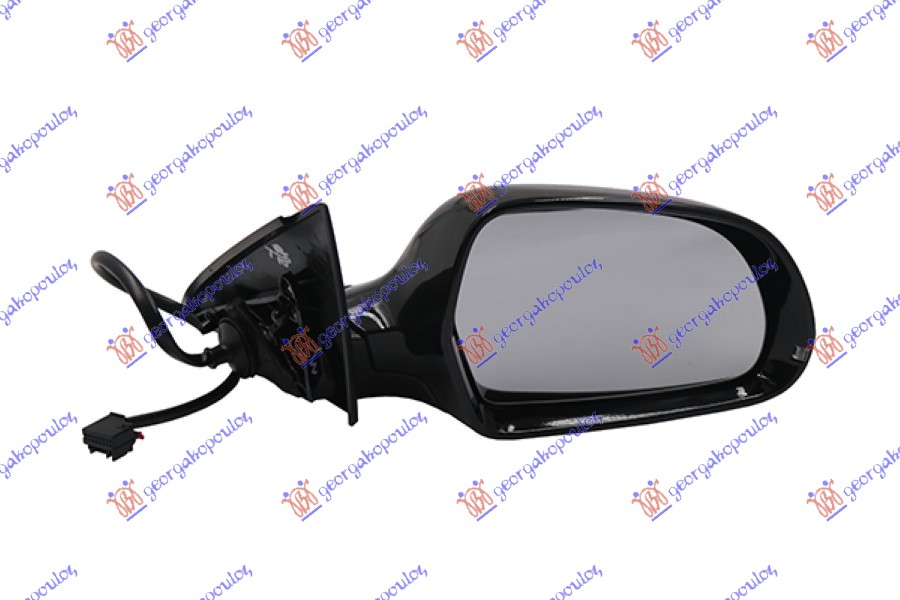 DOOR MIRROR ELECTRICAL HEATED PRIMED (W/SIDE LAMP) (6 PIN)