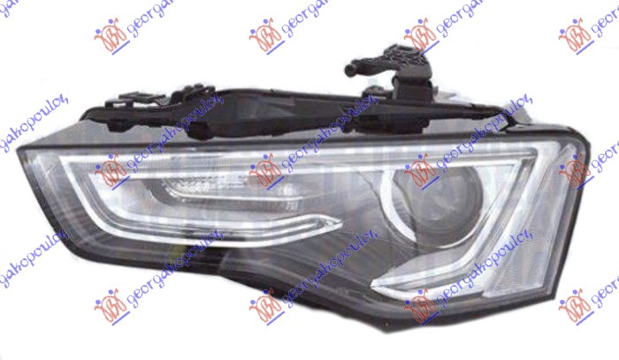HEAD LAMP Bi-XENON BLACK (W/LED DRL) (MARELLI)