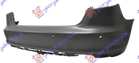 REAR BUMPER PRIMED 5D (W/4 PDC) (A QUALITY)