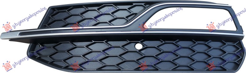 FRONT BUMPER GRILLE (W/CHROME) (W/ FOG LAMP HOLE) (S-LINE)