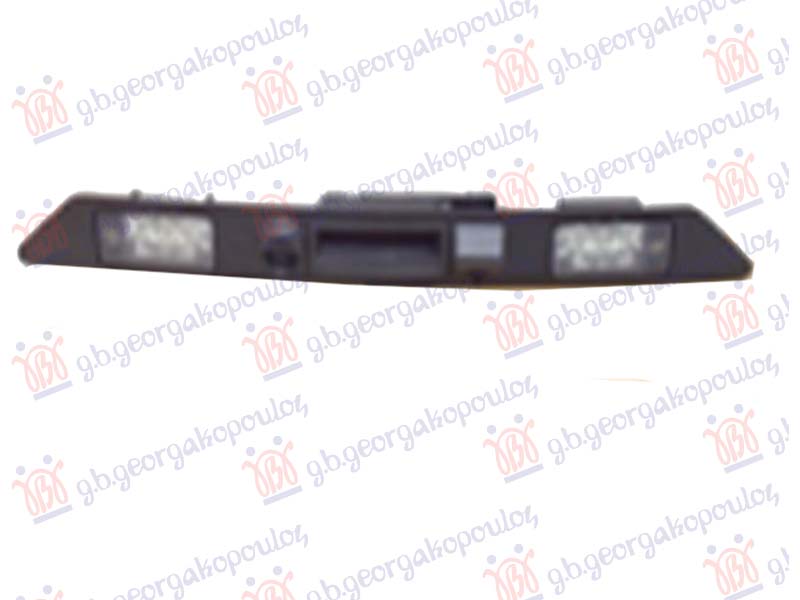 TRUNK LID OPEN HANDLE COMPLETE (W/FRAME & 2 LICENCE PLATE LAMPS) (4pin)