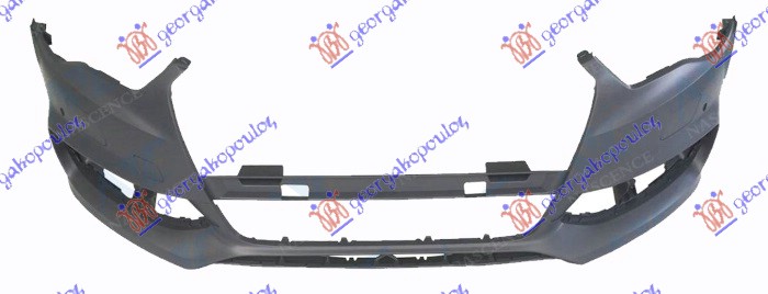 FRONT BUMPER PRIMED (S3/S-LINE) (W/2 PDC & WASHER HOLES)