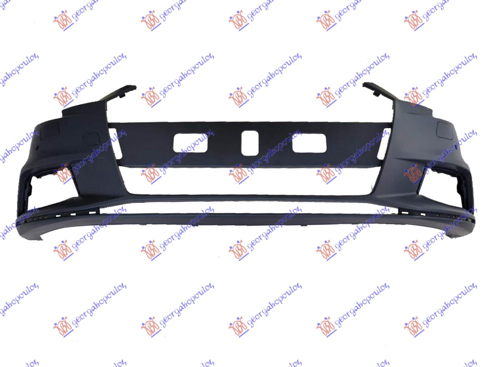 FRONT BUMPER PRIMED (W/2 PDC & WASHER HOLES) (CHINA)