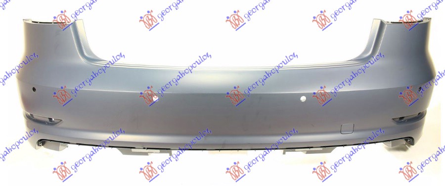 REAR BUMPER PRIMED (S3/S-LINE) (W/4 PDC & CAMERA)