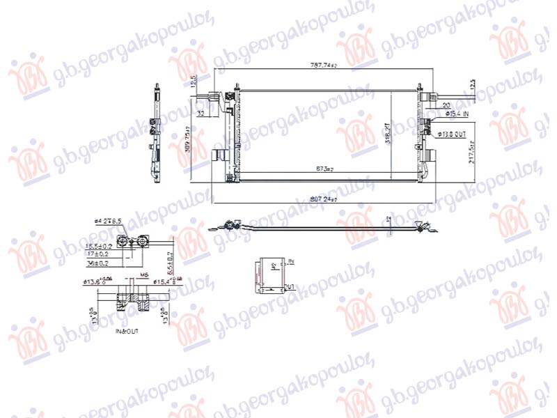 CONDENSER 2.0 TFSi PETROL/ELECTRIC (641x318x12)