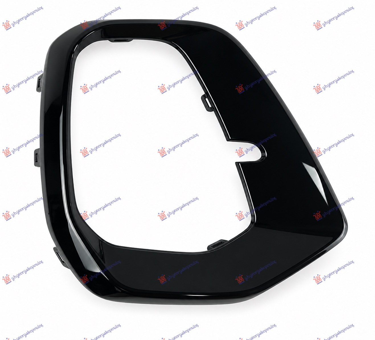 FRONT BUMPER SIDE GRILLE MOULDING (PAINTED BLACK) (S-LINE)