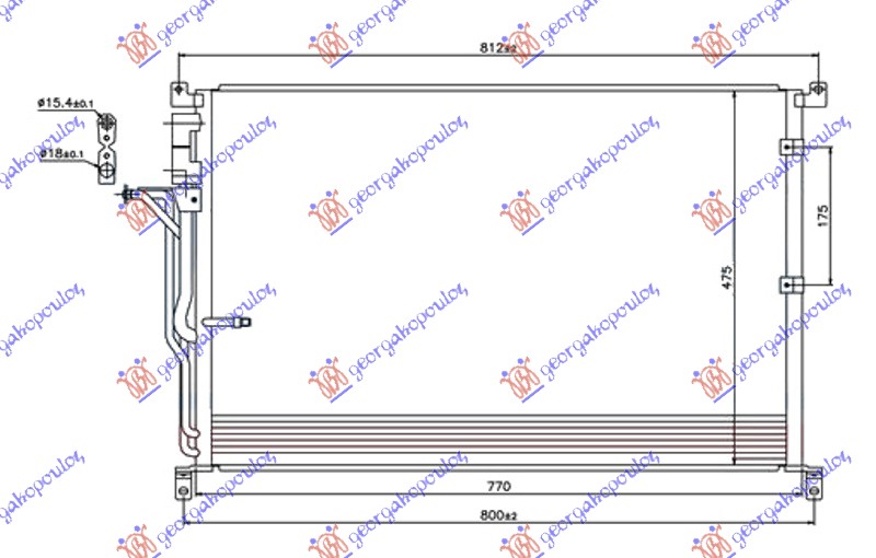 CONDENSER FOR ALL PETROL-DIESEL -2006 (730x480x16)