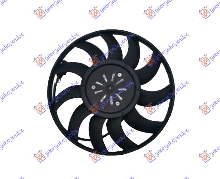 COOLING FAN (MOTOR+FAN) 4.0 TFSI-6.3 FSI PETROL - 3.0-4.2 TDI DIESEL (380mm) (400W) (LEFT)