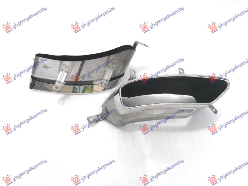 REAR BUMPER SPOILER FRAME CHROME