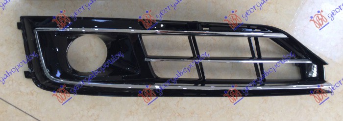 FRONT BUMPER GRILLE W/CHROME OPEN (W/SENSOR HOLE)