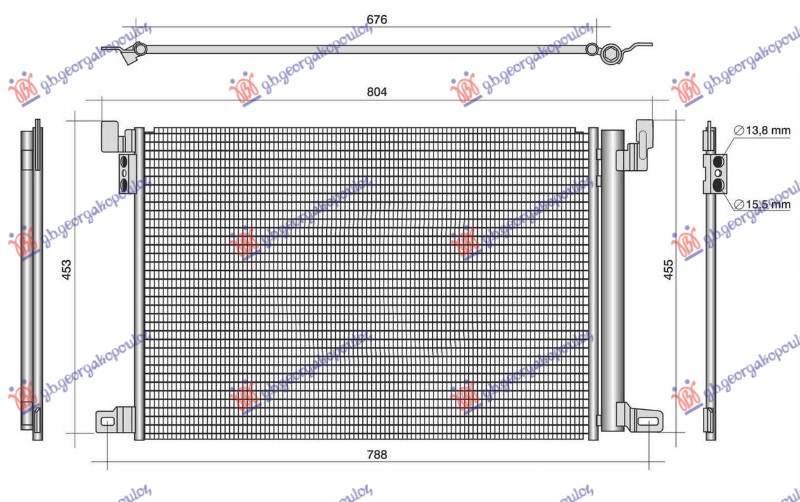 CONDENSER 3.0 PETROL/HYBRID-DIESEL (650x452x12) (KOYO)