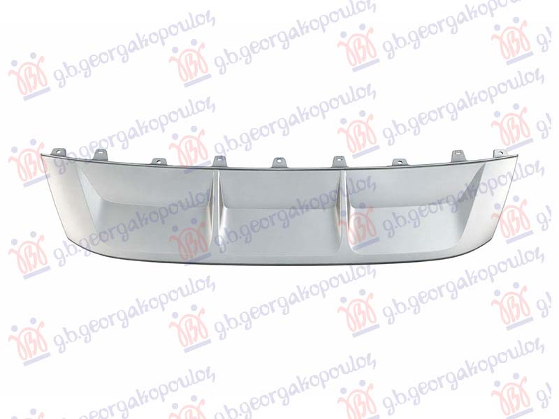 FRONT BUMPER MOULDING PLATE LOWER SILVER