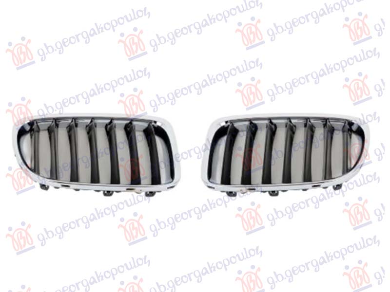 GRILLE SIDE PIECE (CHROME/GLOSS BLACK) SET (SPORT-LINE)