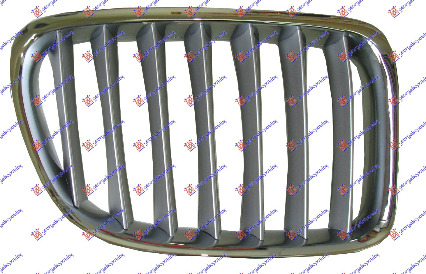 Element lateral grilă cromat / argintiu