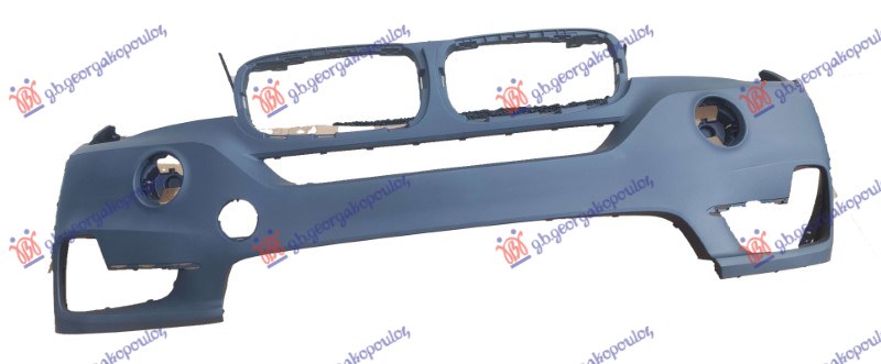 FRONT BUMPER PRIMED W/HALOGEN FOG LAMP HOLE