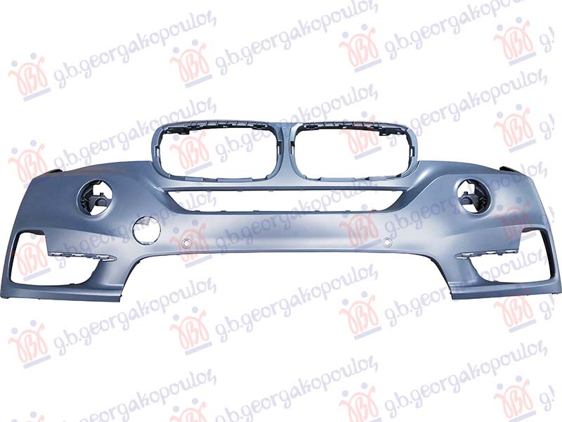 FRONT BUMPER PRIMED (W/2 PDC & W/HALOGEN FOG LAMP HOLES)