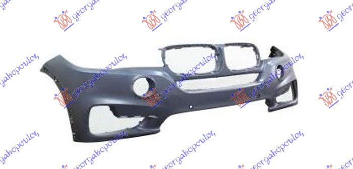 FRONT BUMPER PRIMED (W/2 PDC) (W/FOG LAMP HOLES LED)